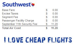 Cheap Southwest flights