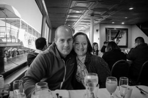 Courtney and me on a San Francisco brunch cruise