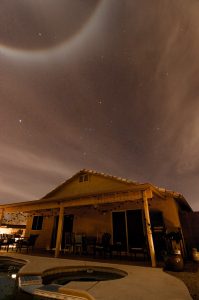 Last night's halo around the moon