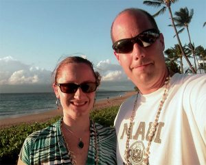 The wife and me in Hawaii
