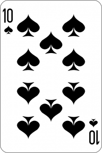 The Power of 10 and the 10 of Spades