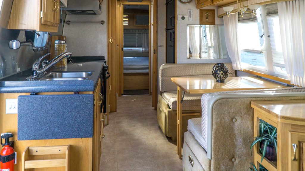 Airstream: Looking back towards the bedroom