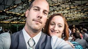 Selfie of the wife and I at a New York wedding