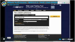 Testing your client's web site speed