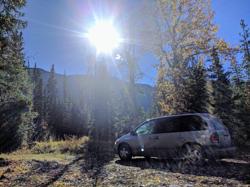 The Resume Gap van in Yellowstone