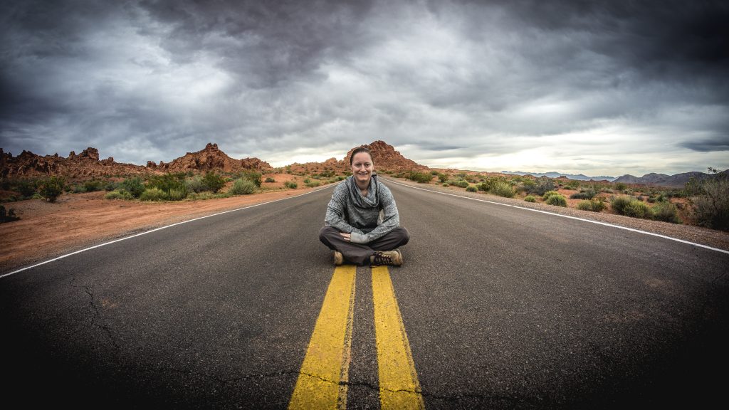 Courtney in Valley of Fire State Park