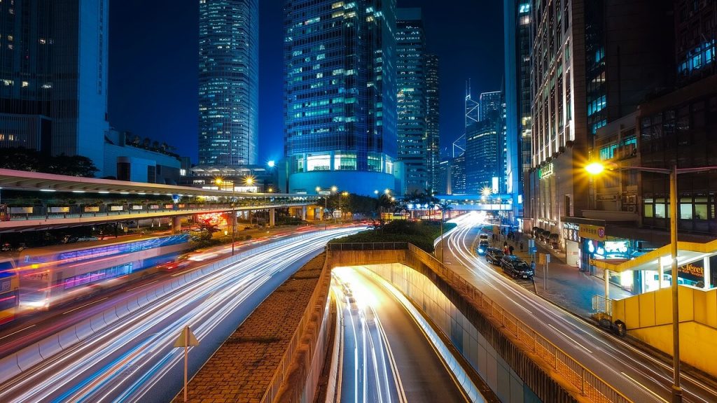 Traffic in Hong Kong