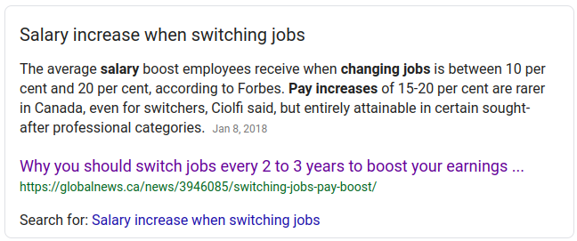 Make more money by changing jobs